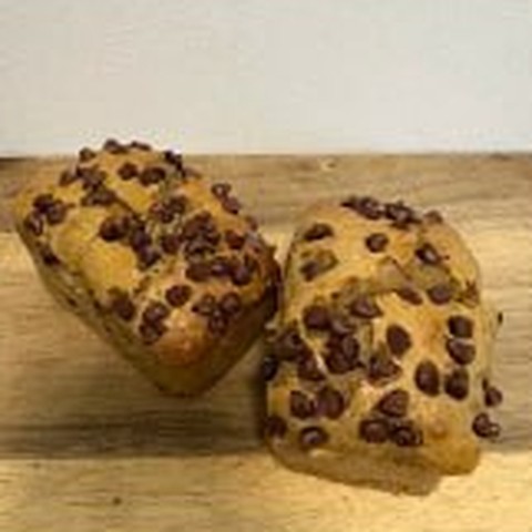 Two loaves of chocolate chip bread